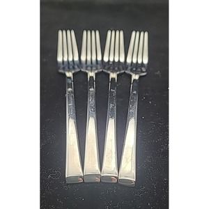 4 x Food‎ Network Chive Stainless Salad Forks 7 ¼"